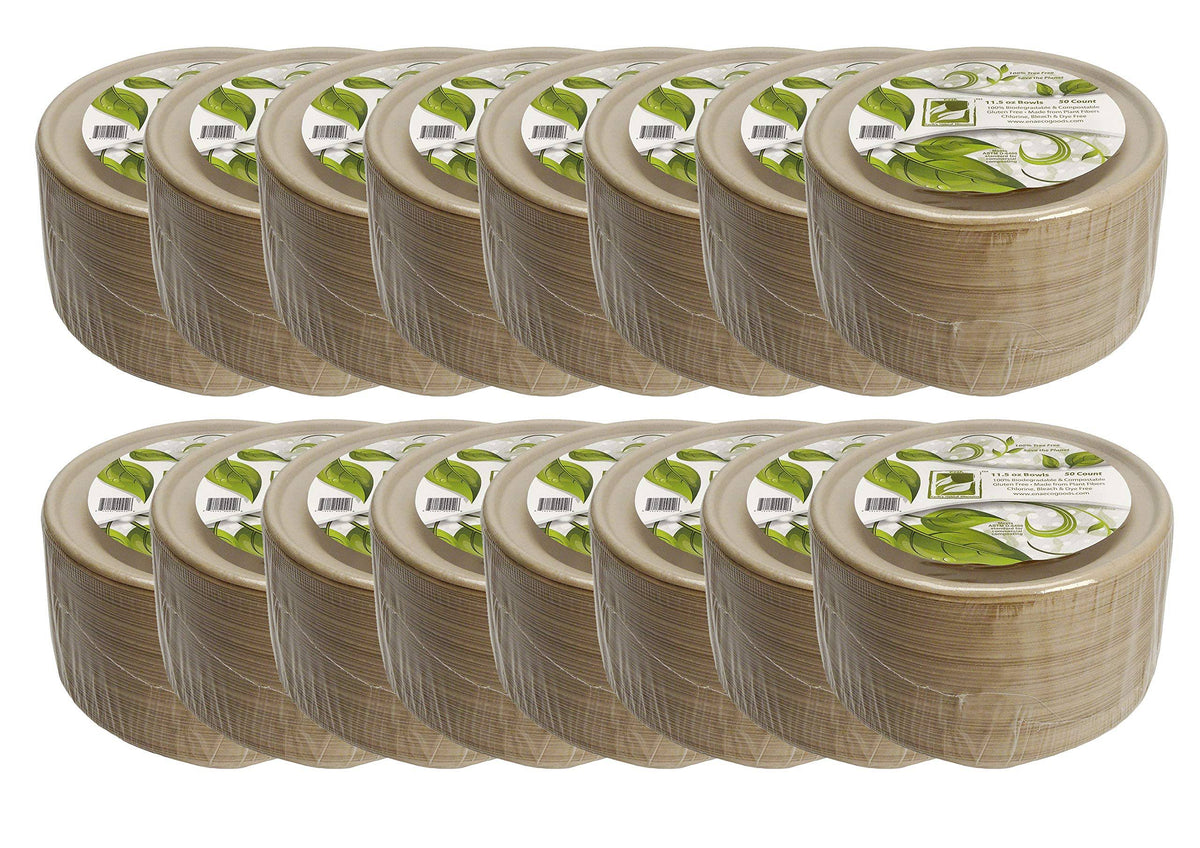 11.5oz 800 Pack Compostable Paper Bowls H944113