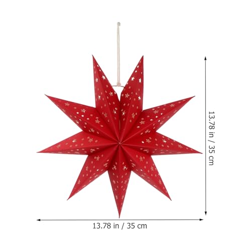 3Pcs Paper Star Lantern Lampshade Hanging Decorations Q799505