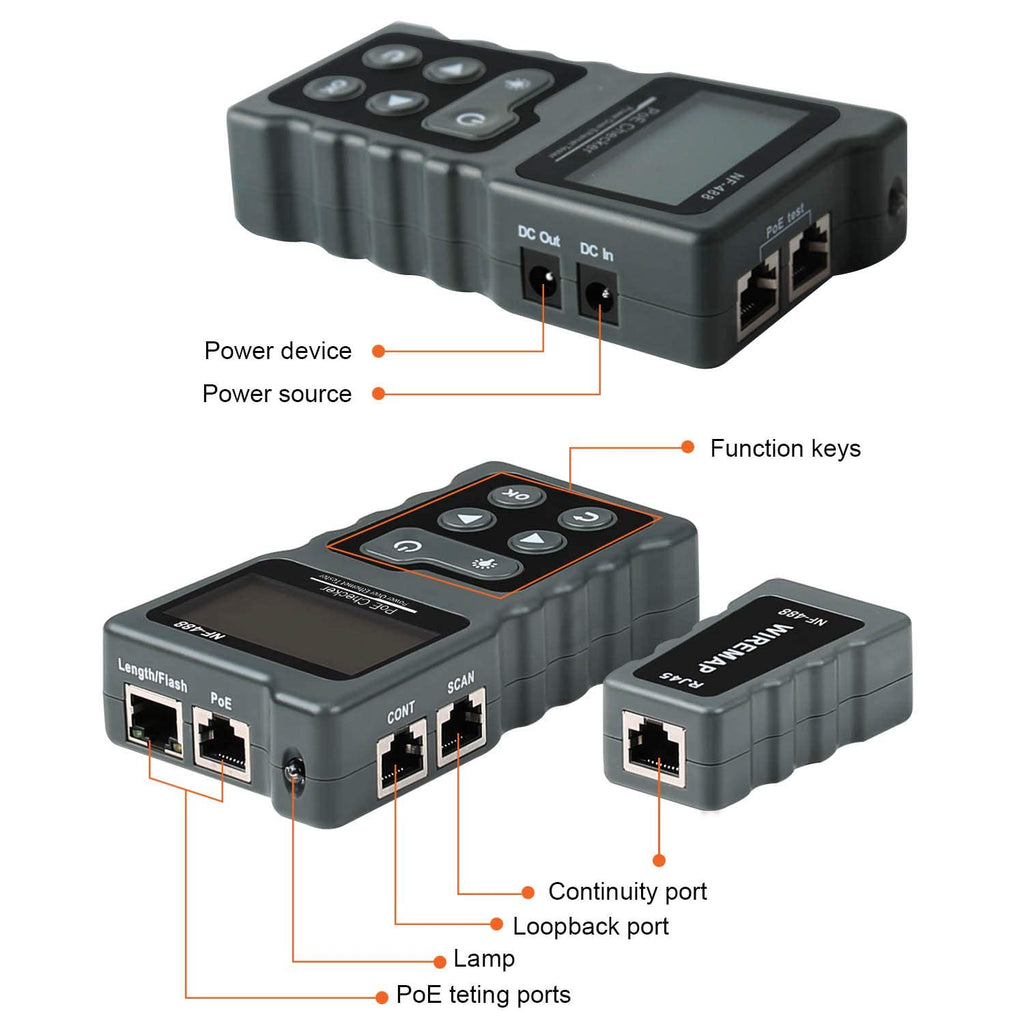 RJ45 POE Ethernet Tester Y3217