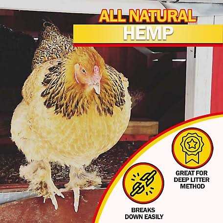 Hemp Bedding for Chicken Coop and Small Animal Litter K457