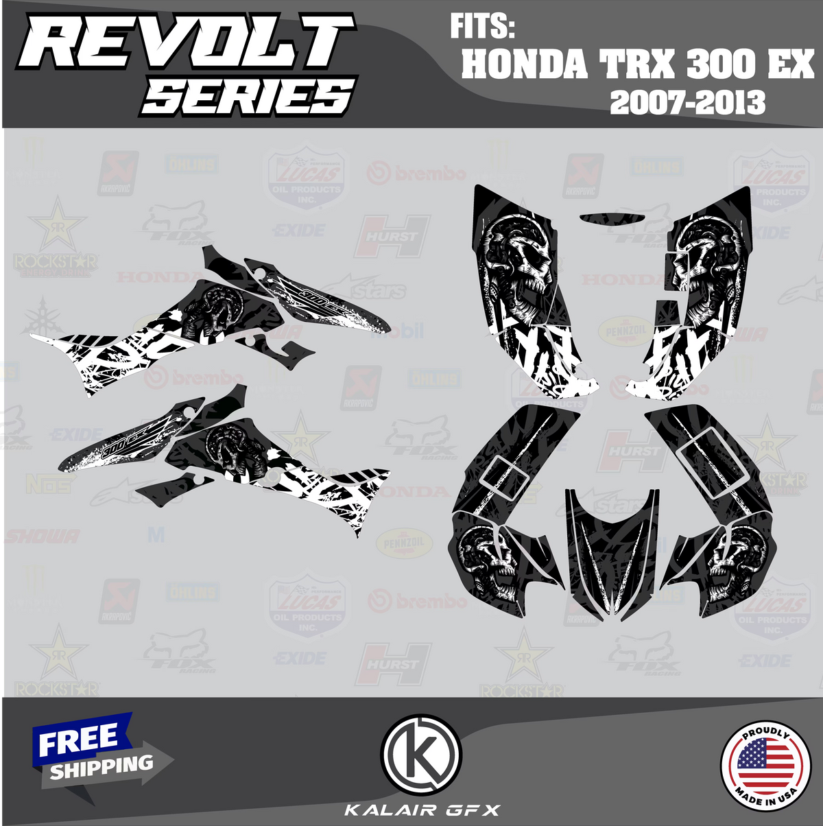 Graphics Kit for Honda TRX300EX E30387