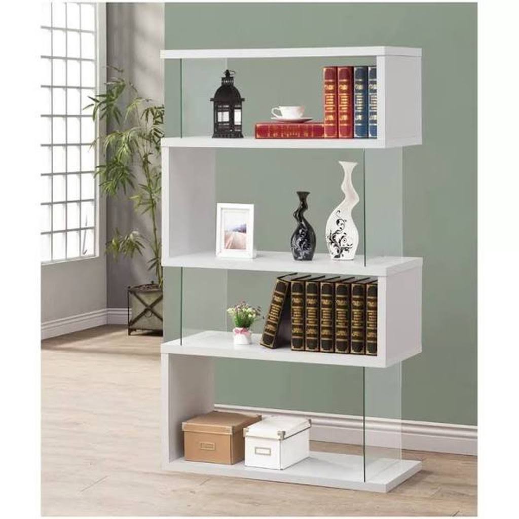 White Bookcase R4709