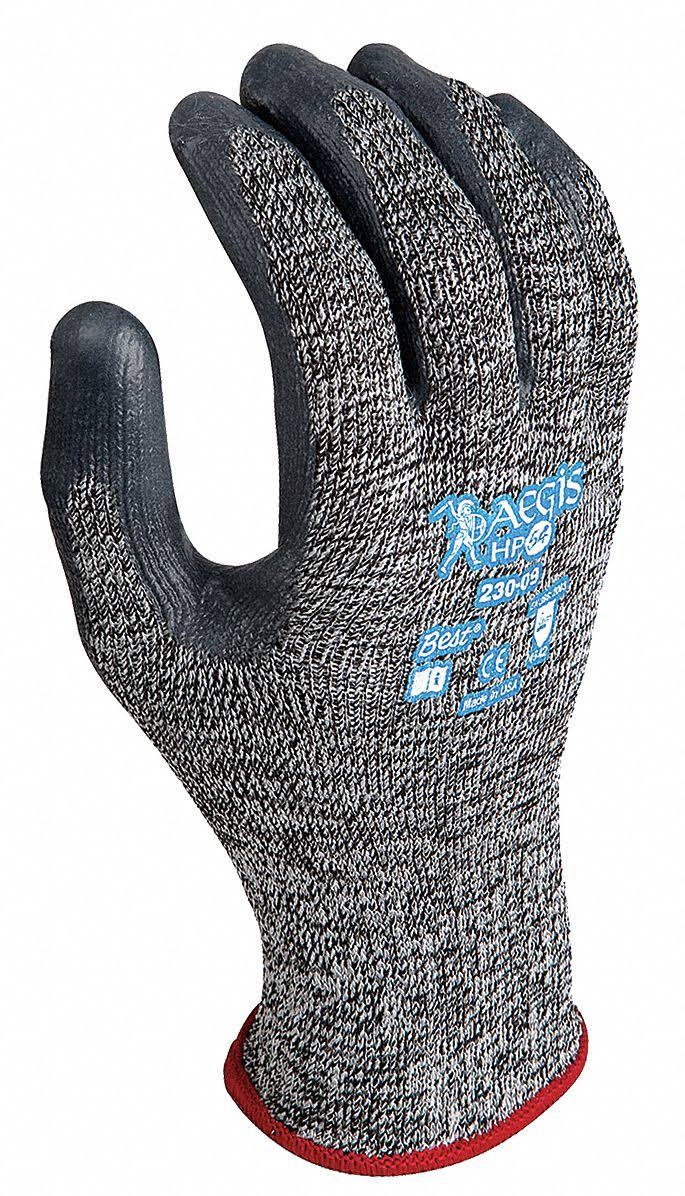 Black White Cut Resistant Gloves L X163