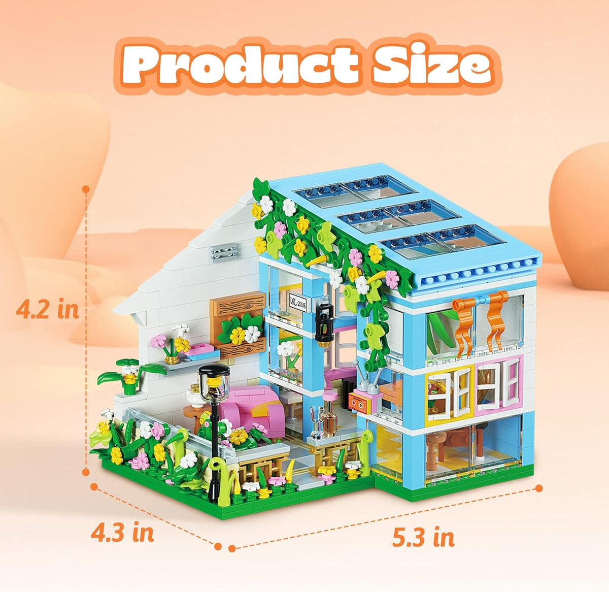 Flower House Building Toys Garden Building Blocks Sets for Kids N59250