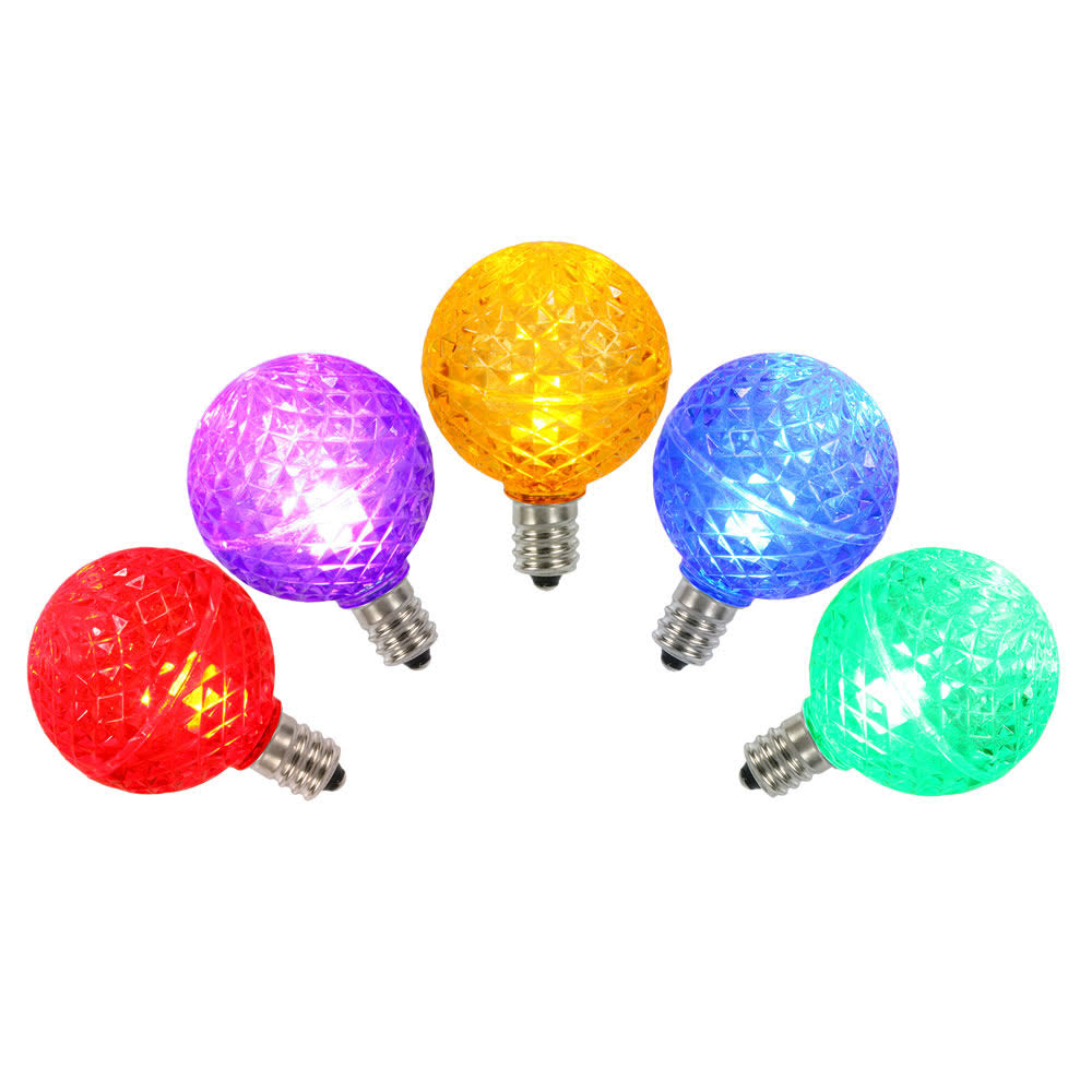 25 Pack G40 LED Christmas Light Bulbs L931262