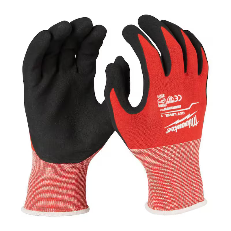 Red Nitrile Cut Resistant Work Gloves 30-Pack F576