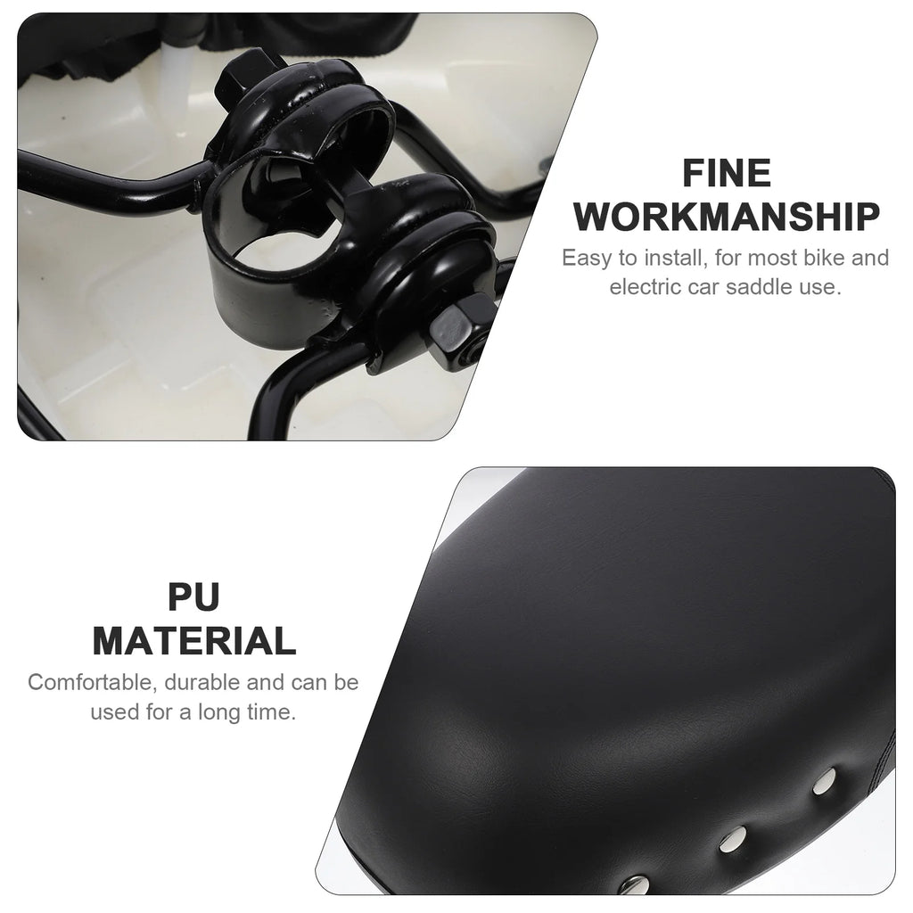 Black Mountain Bike Saddle with Rivet Decor J15627