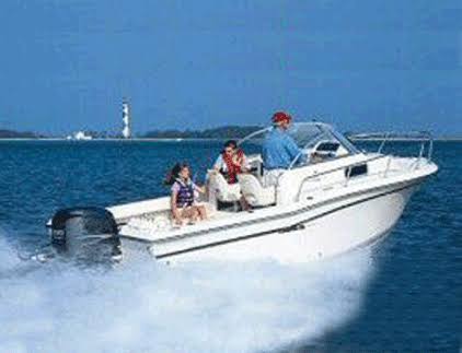 Semi-Custom Boat Cover for Walk-Around Cuddy Cabin Boats with Outboard Motor Z1347