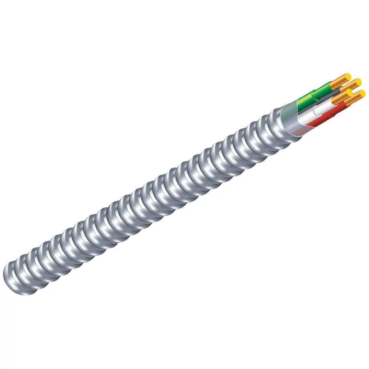14/2 Aluminum Armored Cable, 600 Volts, 250 Ft. Coil S6746