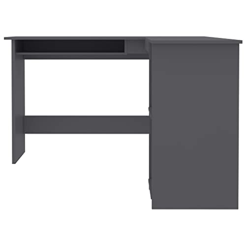 L-Shaped Corner Desk Sonoma Oak 47.2"x55.1"x29.5" Engineered Wood L36578
