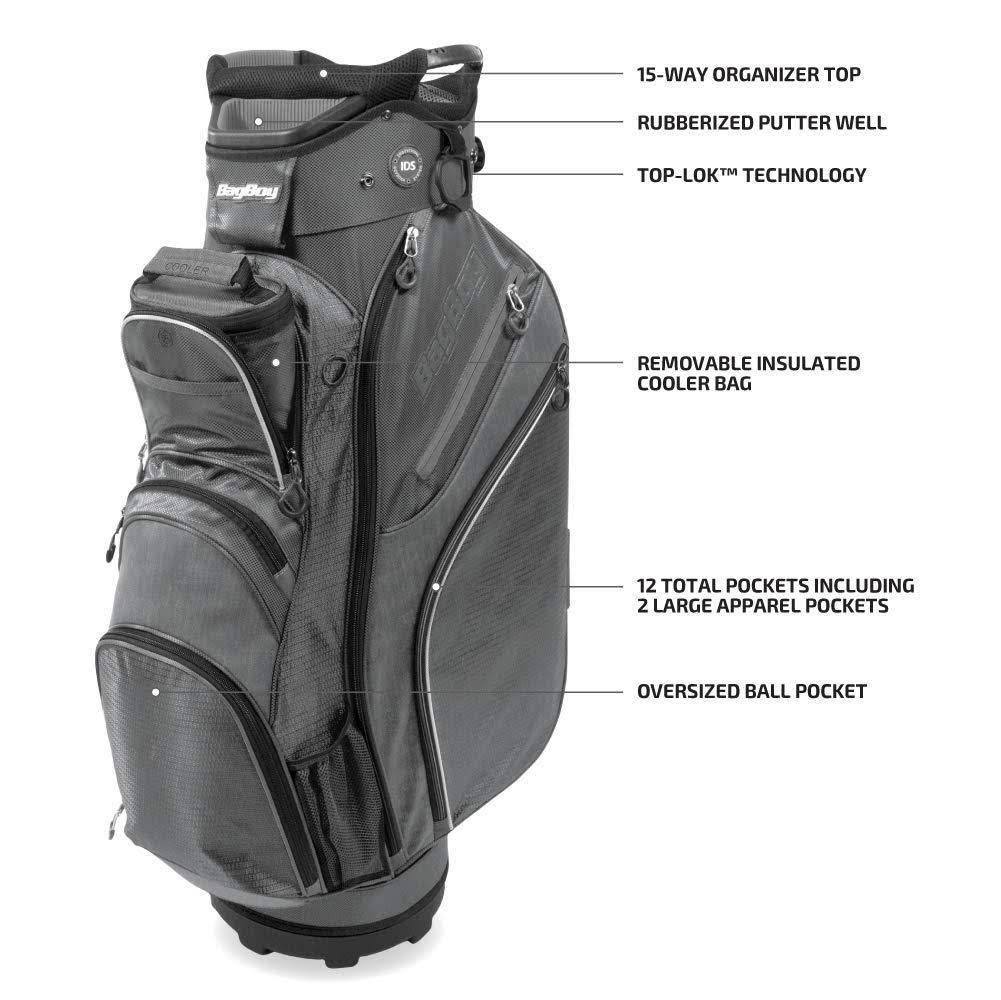 Charcoal/Black/White Cart Bag V114