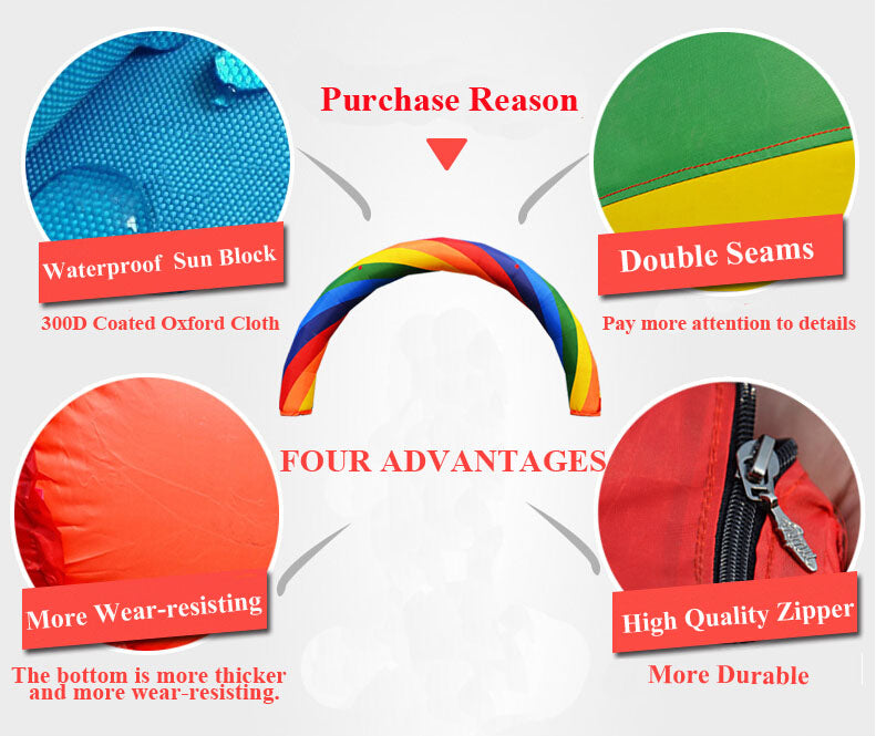 32.8ft Inflatable Rainbow Arch Oxford Fabric H226404