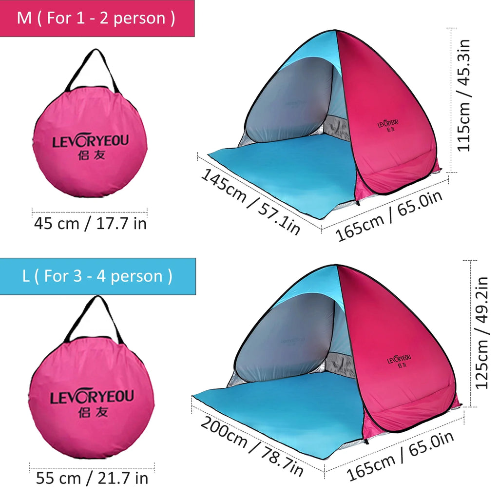 Pop-up Automatic Camping Tent Sun Shade Awning T28103