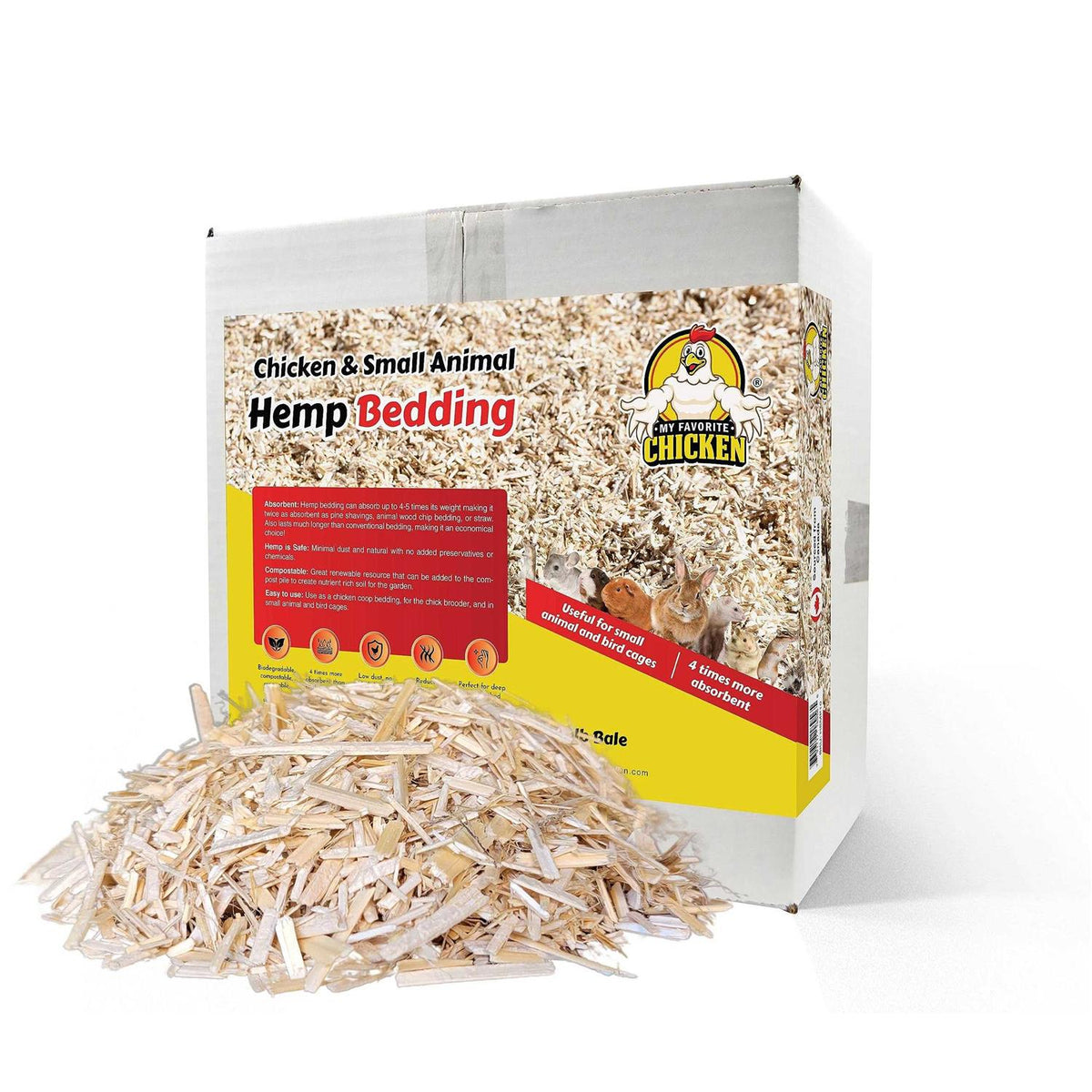 Hemp Bedding for Chicken Coop and Small Animal Litter K457