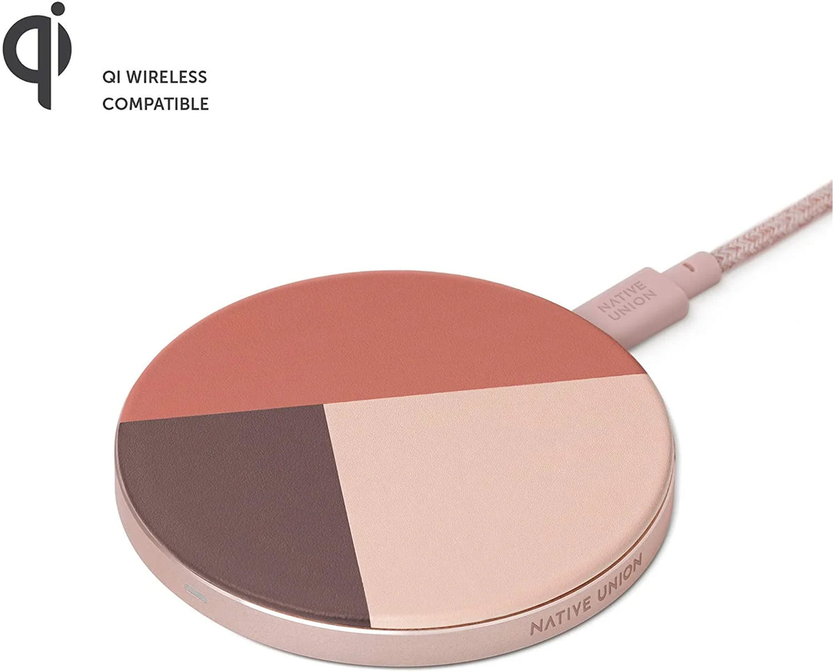 High Speed Wireless Charging Pad with Genuine Italian Leather O233476