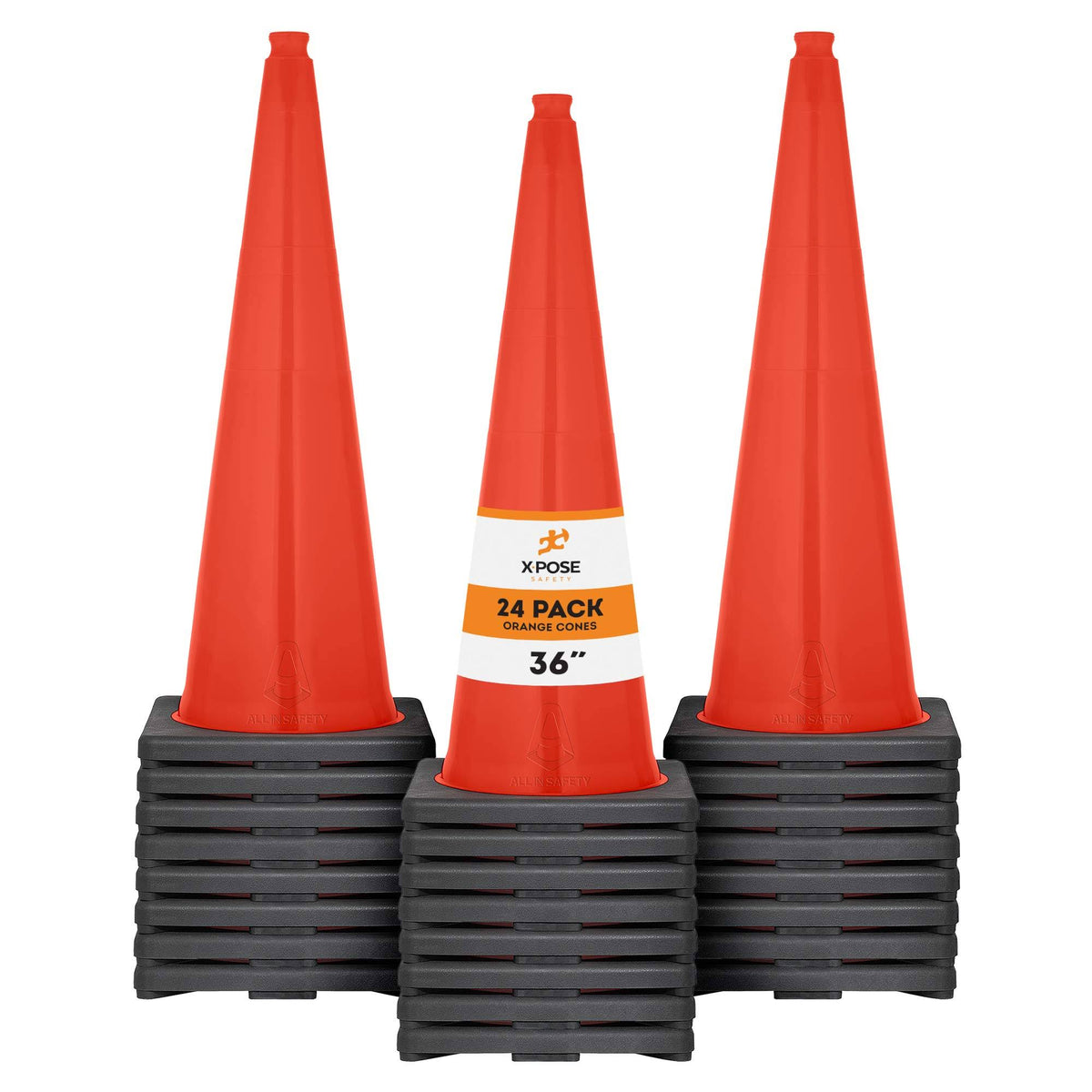 Orange PVC Plastic Traffic Cones D56429