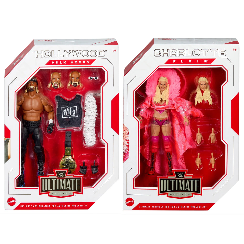 Complete Set of 2 WWE Wrestling Action Figures A388