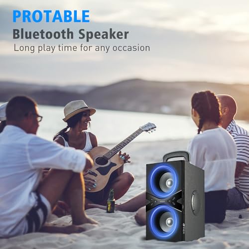 Portable Bluetooth Speaker with Lights C7064