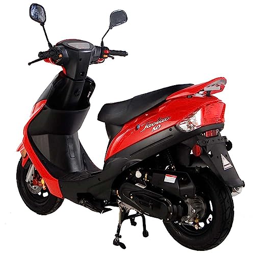 49cc/50cc Gas Scooter Moped with Rear Storage Trunk (Black) H52856