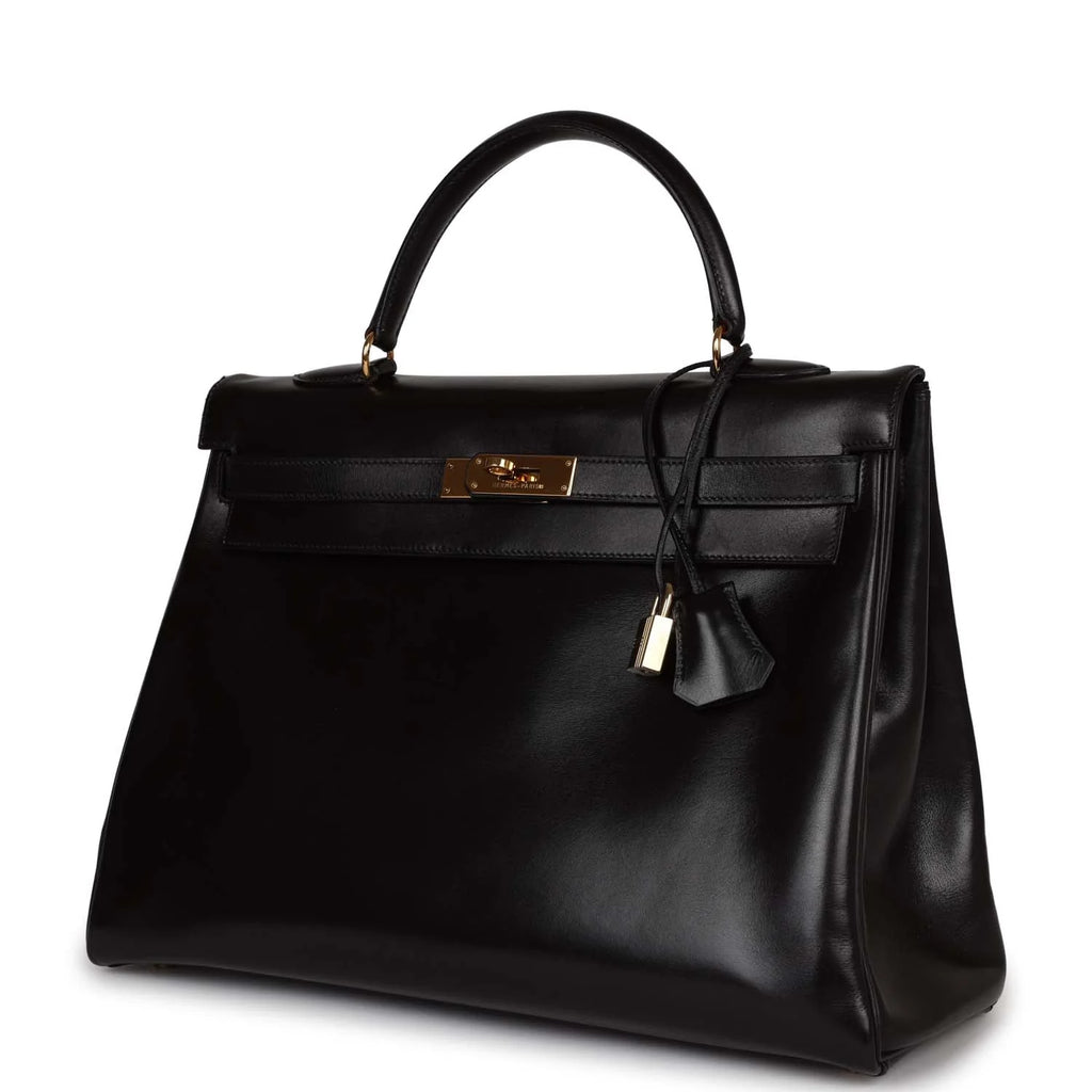 Black Leather Handbag C5596