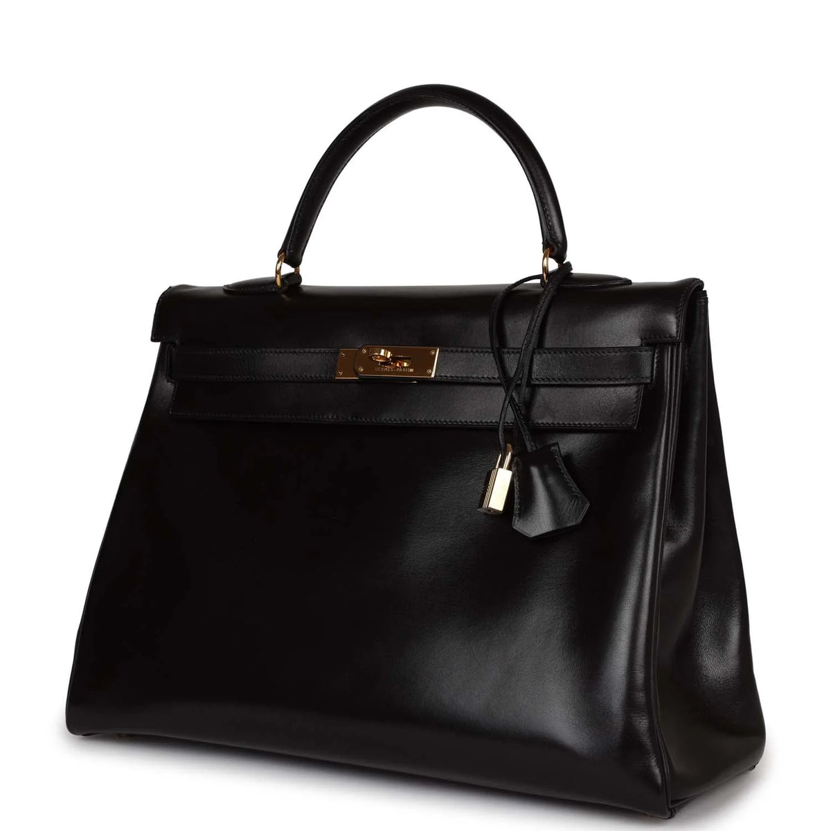 Black Leather Handbag C5596