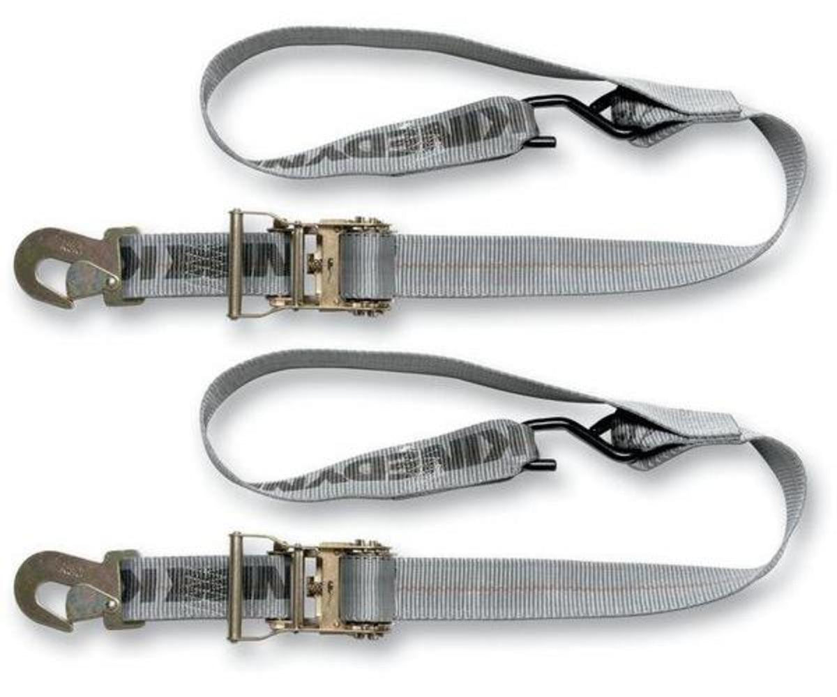6 Tie-Downs with Military Snap Hooks and Built-In Soft Loops - 2in. x 6ft. T193997