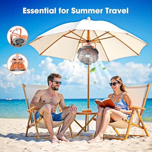 15000mAh Portable Camping Fan with Lantern V43467