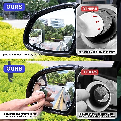 2" Round Frameless Convex Blind Spot Mirror, Pack of 2 Y935
