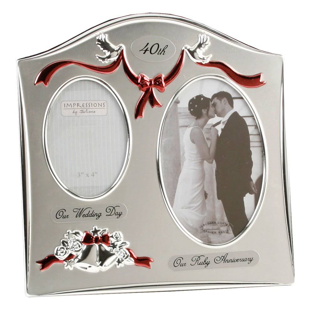 40th Ruby Wedding Anniversary Photo Frame N493