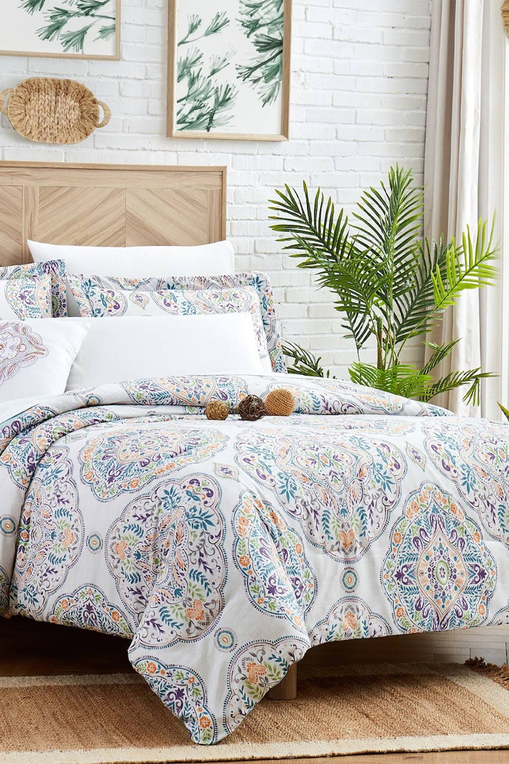 6 Piece Printed Bed Set V409843