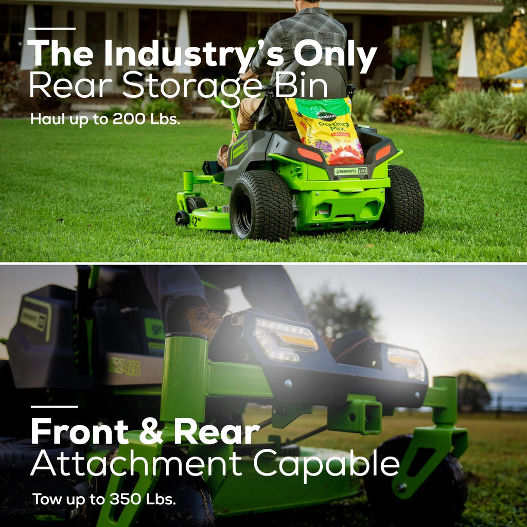 60V 42" Electric Zero Turn Mower with 8 Ah Batteries D28025