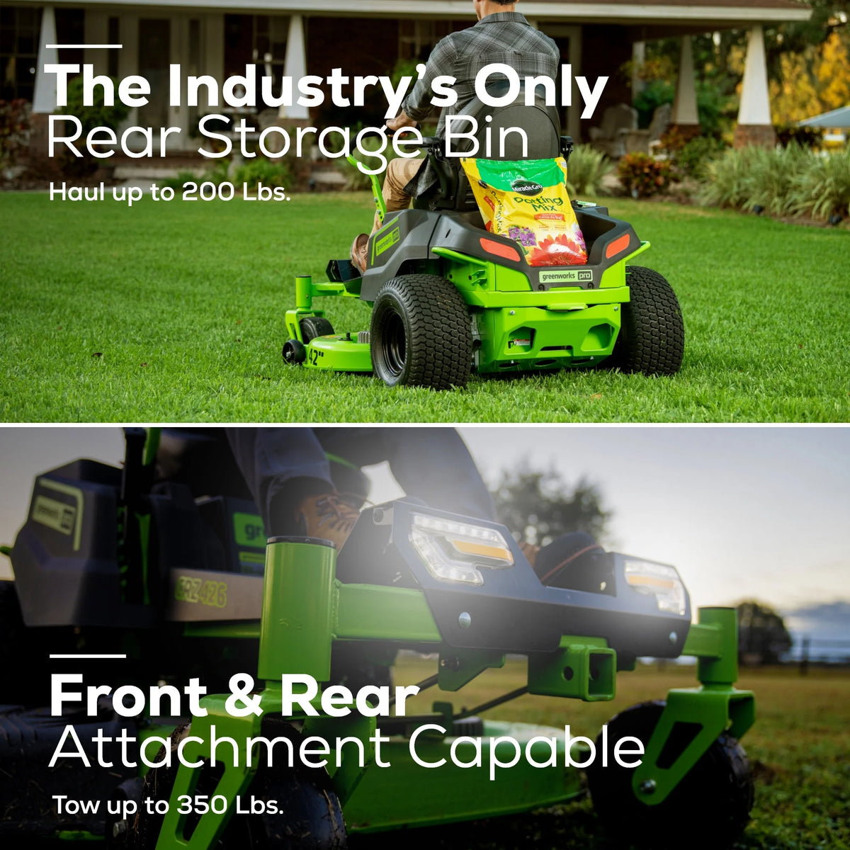 60V 42" Electric Zero Turn Mower with 8 Ah Batteries D28025