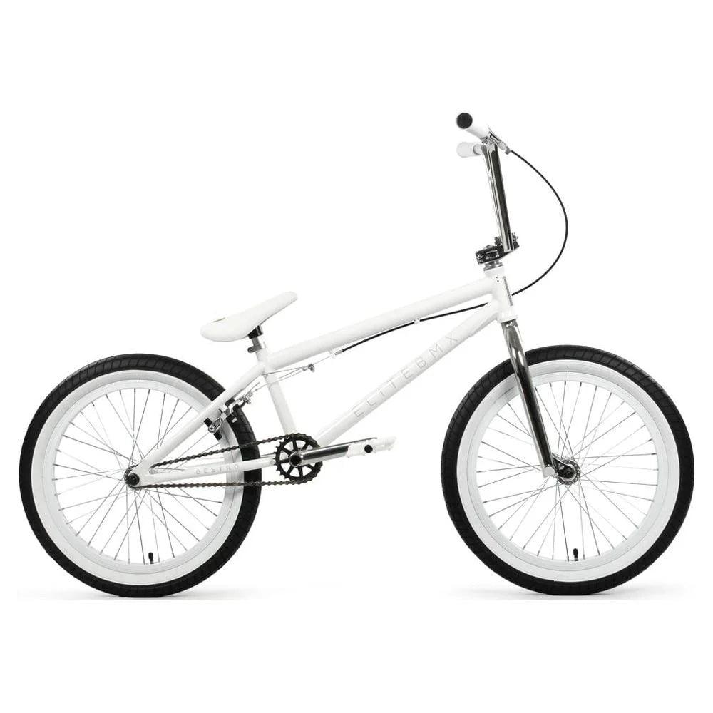 20" White Chrome BMX Bike F8237