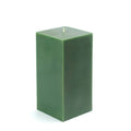 Hunter Green Square Pillar Candle D4553