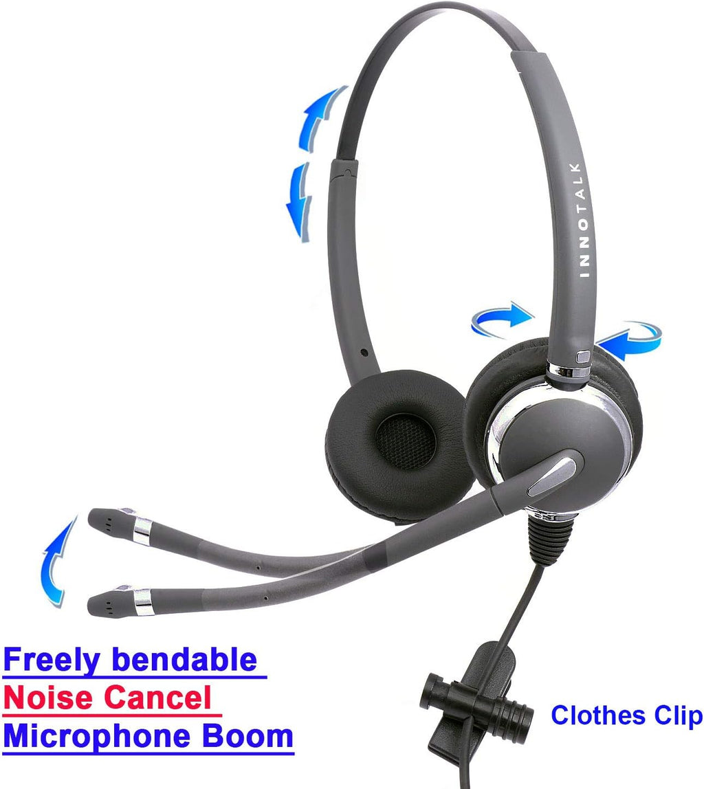 Noise Cancelling Binaural Headset with Quick Disconnect Cord Y377