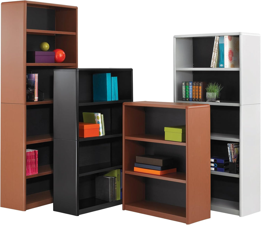6-Shelf Gray Bookcase D2921