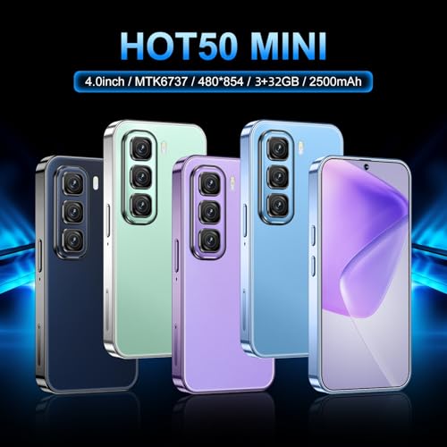 Purple 4.0 inch HD Display 3GB RAM 32GB ROM Dual SIM Smartphone M7973