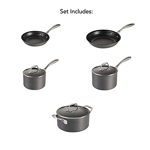Hard Anodized 8 Qt Covered Stock Pot V505