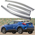 Car Window Visor Vent Shade Deflector Sun/Rain/Fog Guards Pack of 2 A223