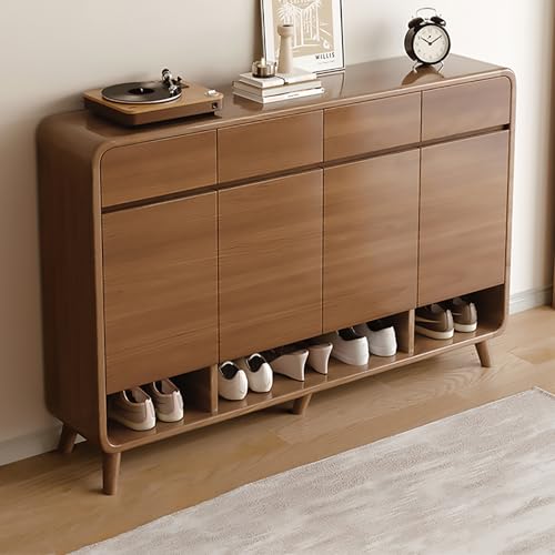 5 Tier Wooden Shoe Cabinet with Adjustable Shelves T4859
