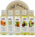 5 Pack Carrier Oil Gift Set: Almond Oil, Grapeseed Oil, Avocado Oil, Apricot Oil, Vegetable Glycerine Oil 4 Oz O62629