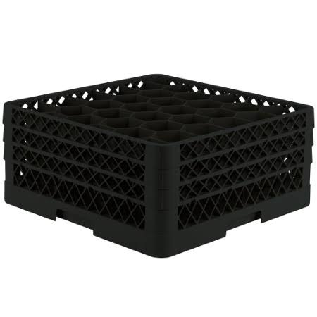 Black 30 Compartment Rack with 2 Extenders T57761