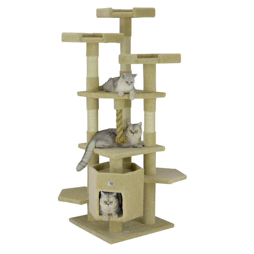 68 in. Carpeted Cat Tree Y75729