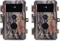 2-Pack 24MP Full HD 1296P Night Vision Motion Activated Waterproof Deer Cameras Q125500