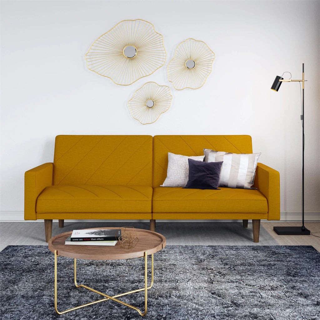 Mustard Yellow Linen Futon D565226
