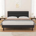 Queen Size Wingback Fabric Upholstered Platform Bed Frame D351