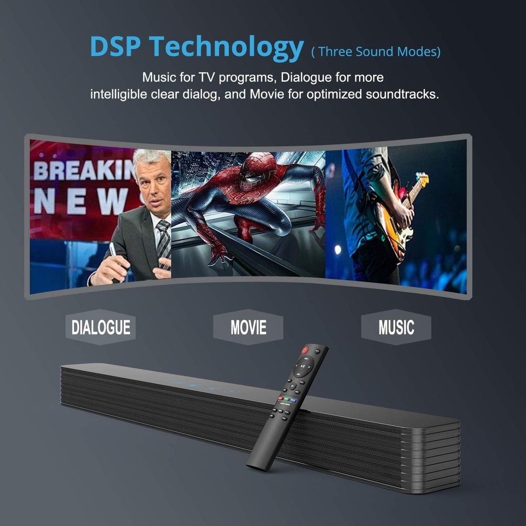Black Bluetooth 5.0 Sound Bar Speaker Q7834