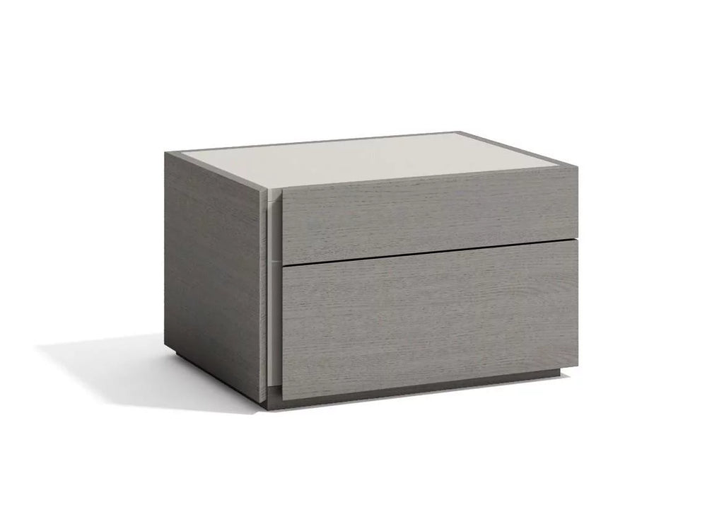 King Bedroom Set 3Pcs Grey Finish K998