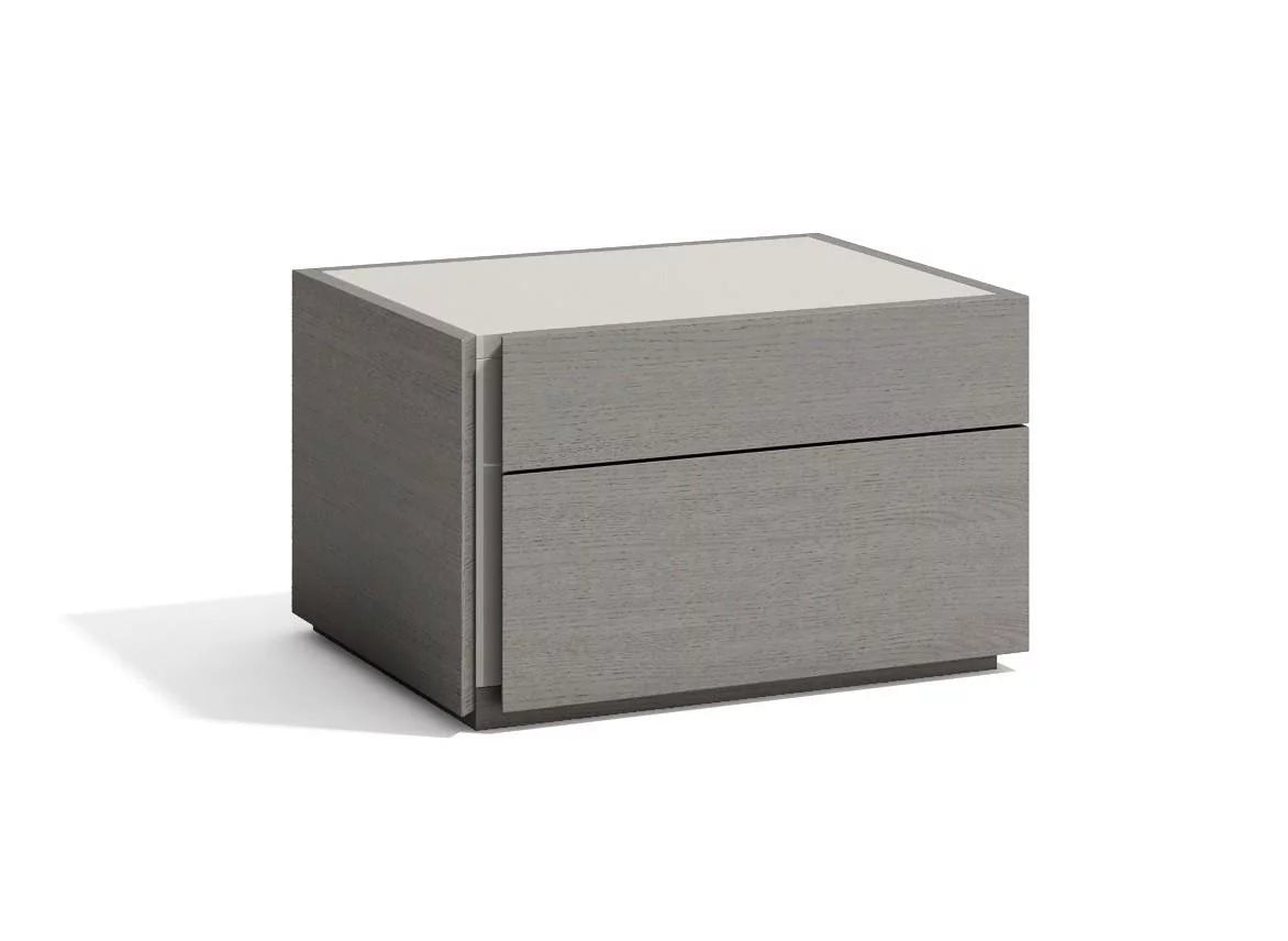 King Bedroom Set 3Pcs Grey Finish K998