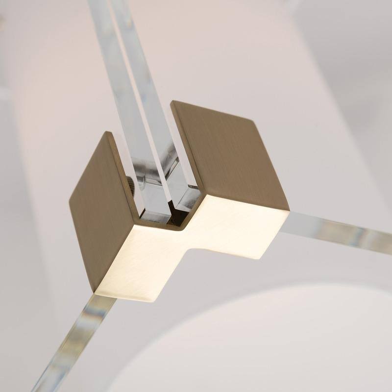 Aged Brass 1 Light Flush Mount K7181
